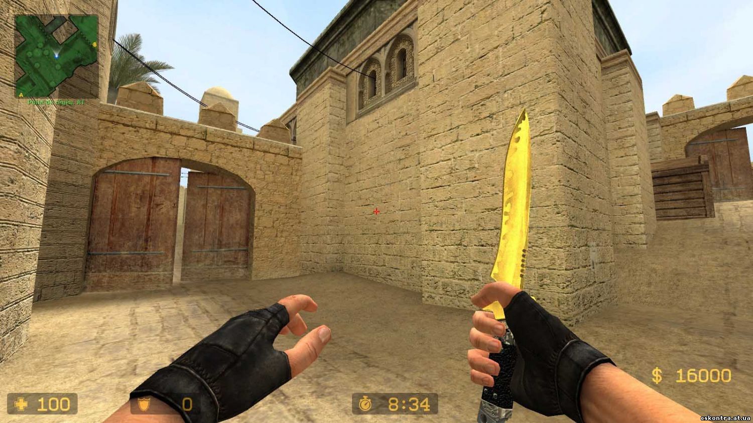 Скачать модель Knife для CSS - Золотой нож бесплатно
